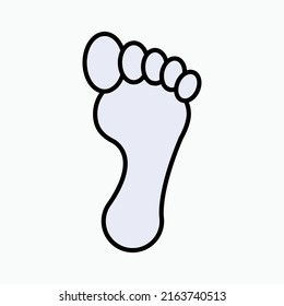 Footprint Icon. Trace Symbol - Vector.