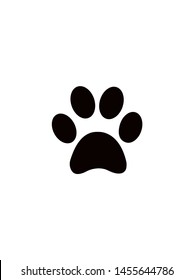 Footprint icon. Trail animal. Vector illustration.