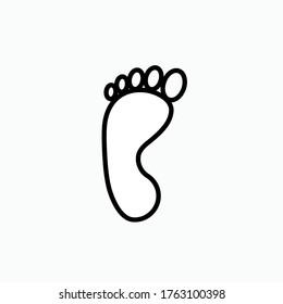 Footprint Icon. UI Symbol - Vector.