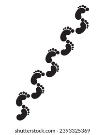 footprint icon, vector best flat icon.