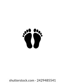 footprint icon, vector best flat icon.