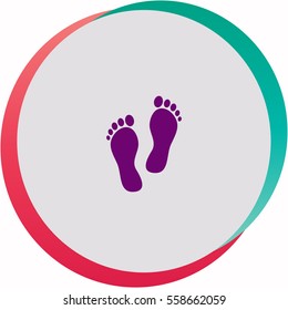 Footprint  icon. Vector design.