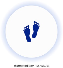 Footprint  icon. Vector design.