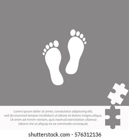 Footprint  icon Vector design.