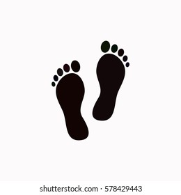 Footprint  icon. Vector design.