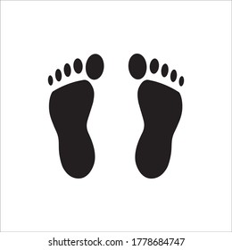 Vektordesign-Vorlage für das Footprint-Symbol