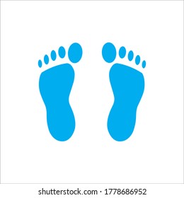 Footprint icon vector design template