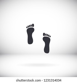 footprint icon . Vector  Eps 10 