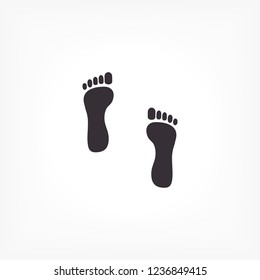 footprint icon . Vector  Eps 10 