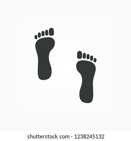 footprint icon . Vector  Eps 10 