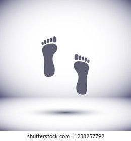 footprint icon . Vector  Eps 10 