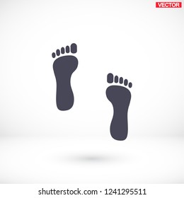 footprint icon . Vector  Eps 10 