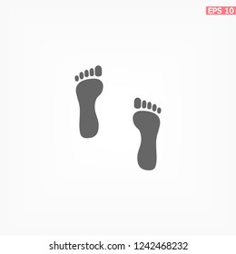 footprint icon . Vector  Eps 10 