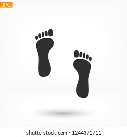 footprint icon . Vector  Eps 10 