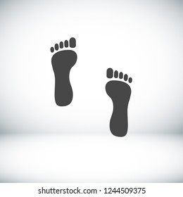 footprint icon . Vector  Eps 10 