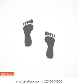 footprint icon . Vector  Eps 10 
