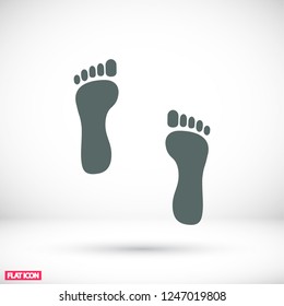 footprint icon . Vector  Eps 10 
