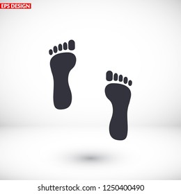 footprint icon . Vector  Eps 10 