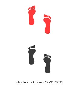 footprint icon . Vector  Eps 10 