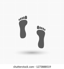 footprint icon . Vector  Eps 10 