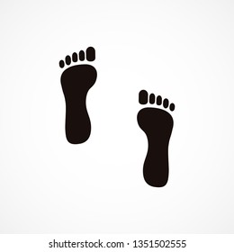 footprint icon . Vector  Eps 10 
