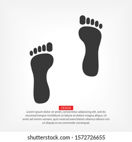 footprint icon Vector Eps 10 Lorem Ipsum person