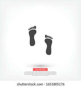 footprint icon Vector Eps 10 Lorem Ipsum person