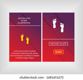 footprint icon Vector Eps 10 Lorem Ipsum person