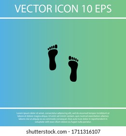 footprint icon Vector  Eps 10  Lorem Ipsum person