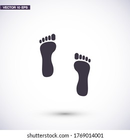 footprint icon Vector  Eps 10  Lorem Ipsum person