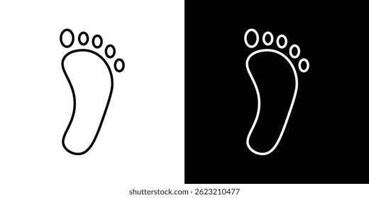 Ilustración vectorial de iconos de huella para Web y móvil