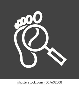 Footprint icon vector image.Can also be used for law and order. Suitable for mobile apps, web apps and print media.