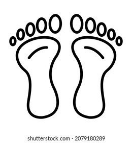 Footprint icon vector image. Can also be used for web apps, mobile apps and print media.