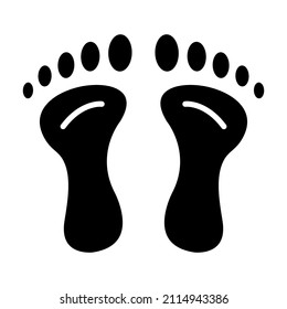 Footprint icon vector image. Can also be used for web apps, mobile apps and print media.