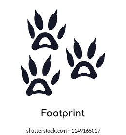 Footprint icon vector isolated on white background for your web and mobile app design, Footprint logo concept