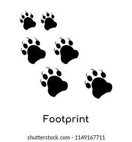 Footprint icon vector isolated on white background for your web and mobile app design, Footprint logo concept
