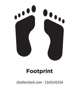 Footprint icon vector isolated on white background, Footprint transparent sign , medical health symbols