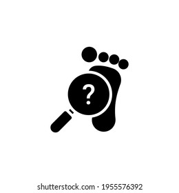 Footprint-Symbol in Vektorgrafik. Logotyp
