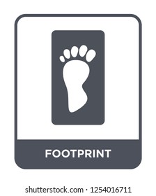 footprint icon vector on white background, footprint trendy filled icons from History collection, footprint simple element illustration