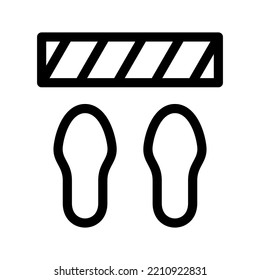 Footprint Icon Vector Symbol Design Illustration