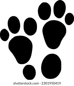 footprint icon vector symbol design illustration