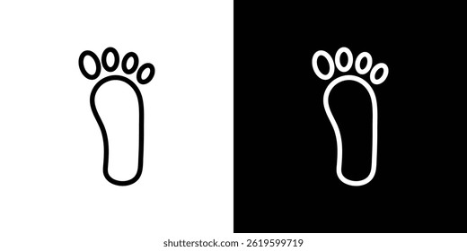 Footprint icon Vector symbol in trendy flat style