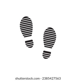 footprint icon vector template illustration logo design