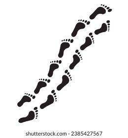 footprint icon vector template illustration logo design