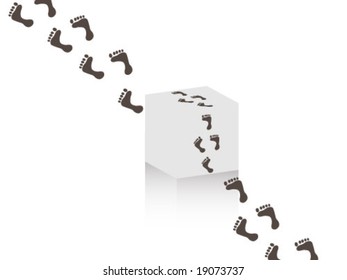 footprint illustration