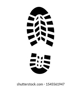 Footprint isolated on a white background. vector illustration - Vector