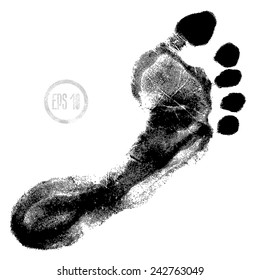 footprint - isolated on white background