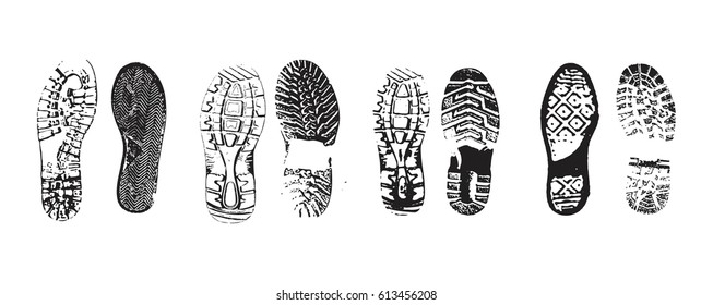 footprint isolated on a white background. vector illustration