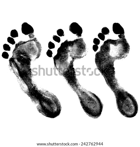 footprint - isolated on white background