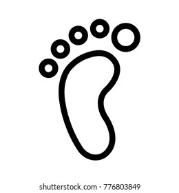 footprint  Line icon